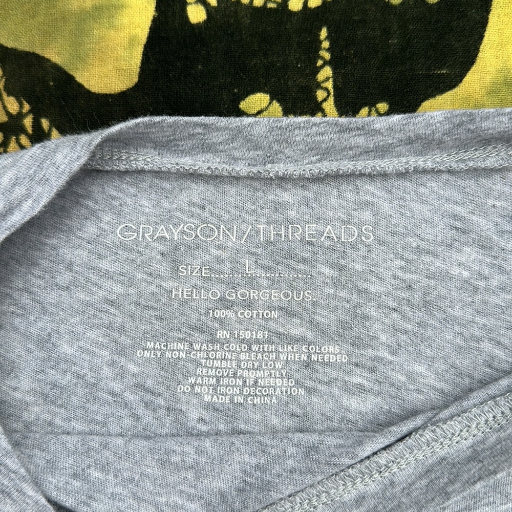 Grayson Threads “Good Vibes” Cropped Long Sleeve … - image 3